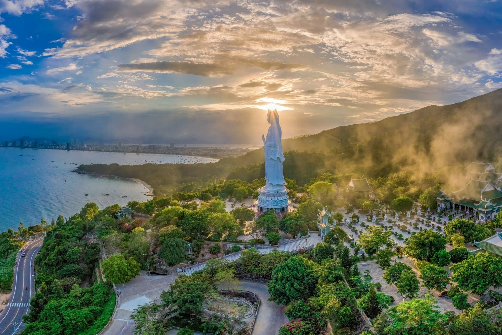 Son Tra Peninsula view from Linh Ung Pagoda Da Nang