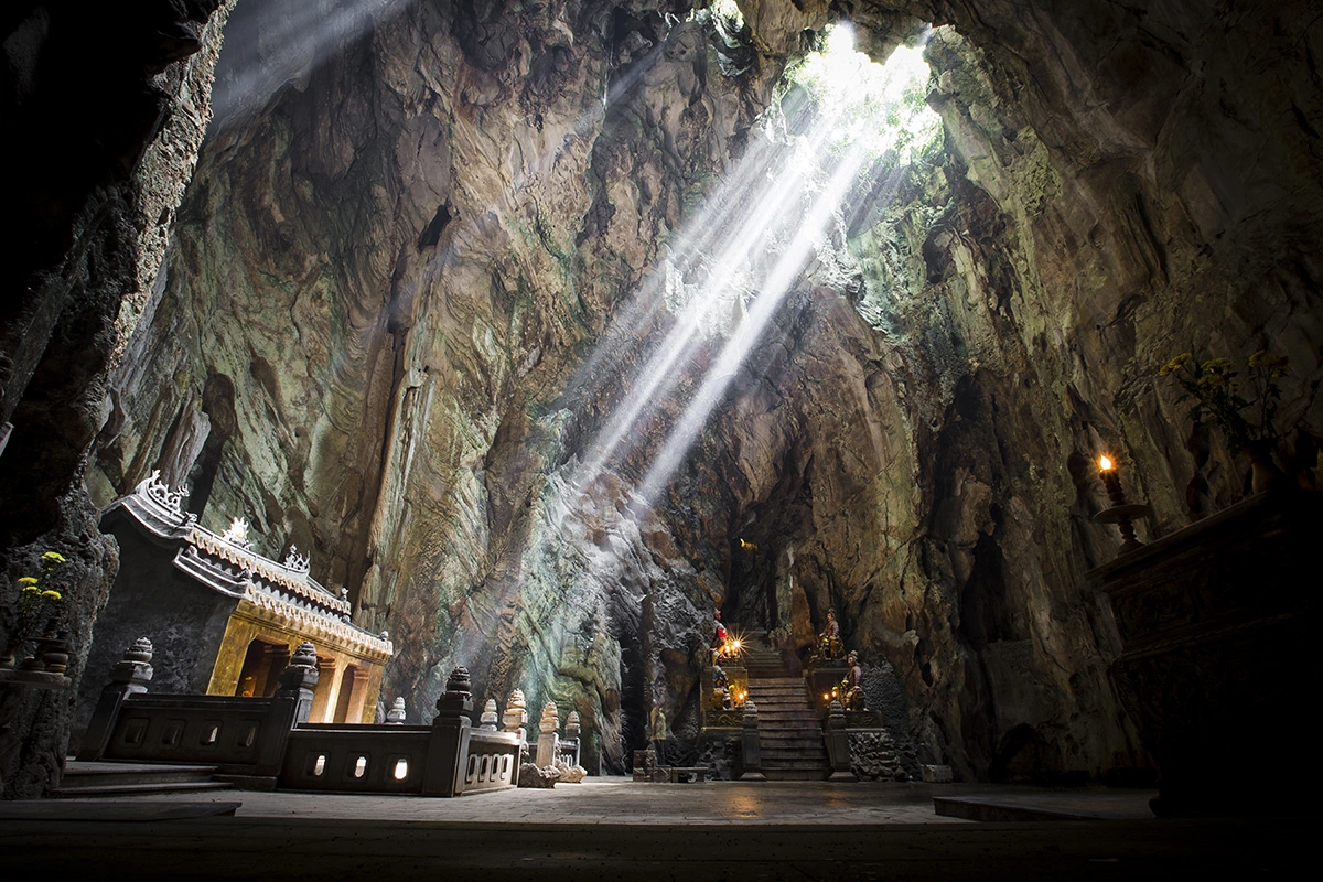 Marble Mountains pagoda and Buddhist temple Da Nang