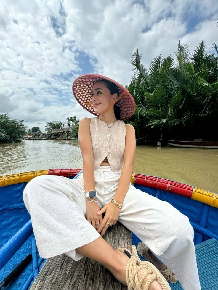 Traditional bamboo fishing nets in Cam Thanh Hoi An