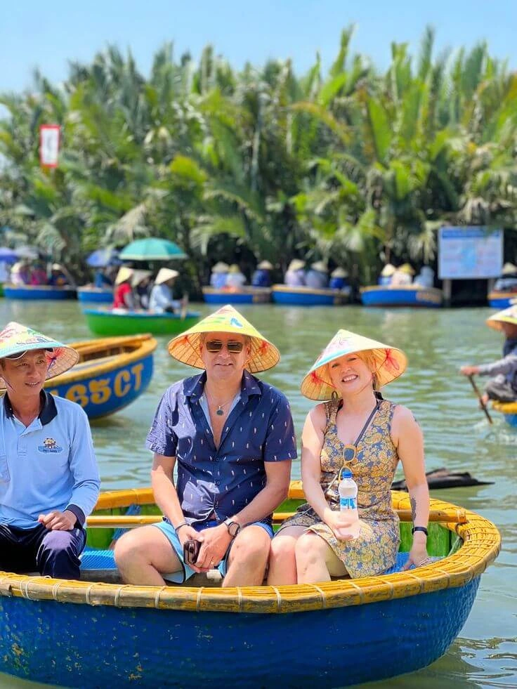 Traditional bamboo fishing nets in Cam Thanh Hoi An