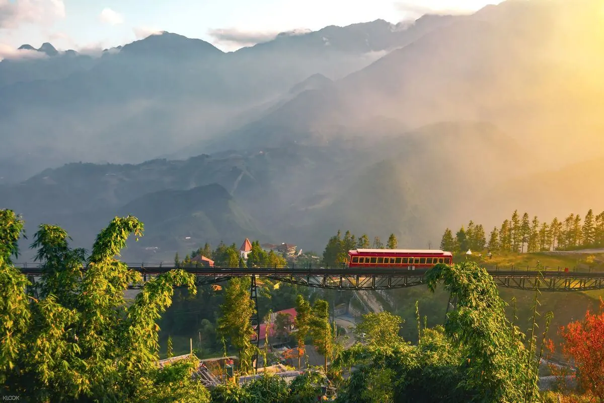 Sapa Mountain Train Through Valleys